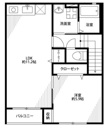 アムール東領家の物件間取画像